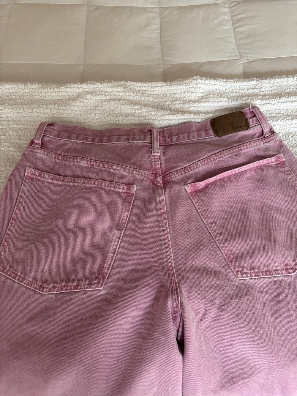 Madewell Dusty Pink Highrise Classic 5 pocket Jeans. Sz 30P - Picture 8 of 9